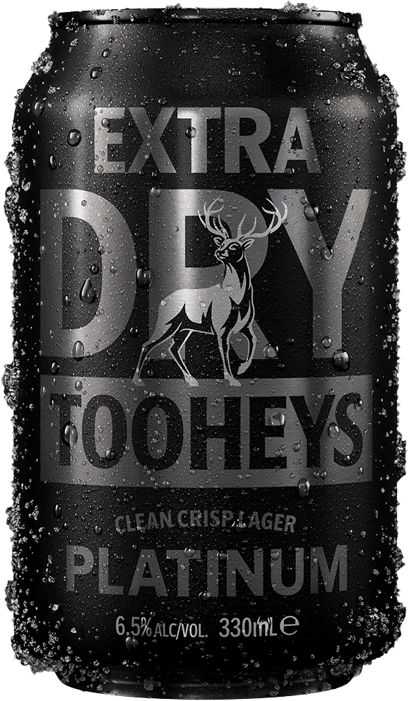 A frosty can of Tooheys Platinum