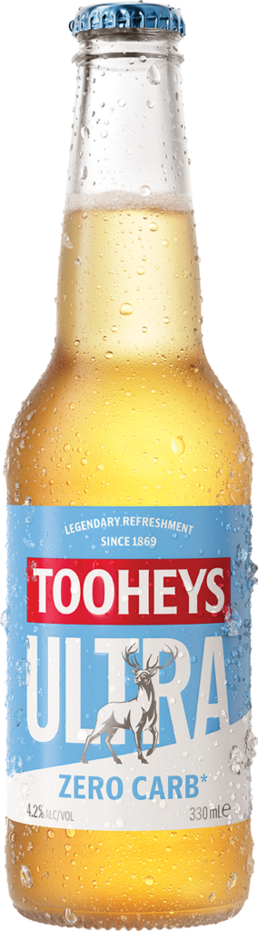A frosty bottle of Tooheys Ultra Zero Carb