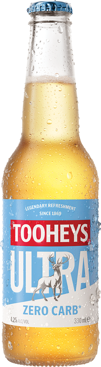 A frosty bottle of Tooheys Ultra Zero Carb